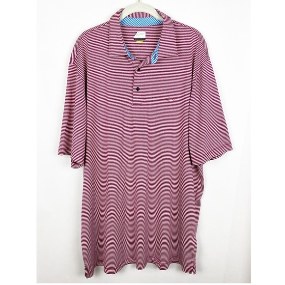 Greg Norman Golf Polo Play Dry Striped Shirt - Picture 6 of 6